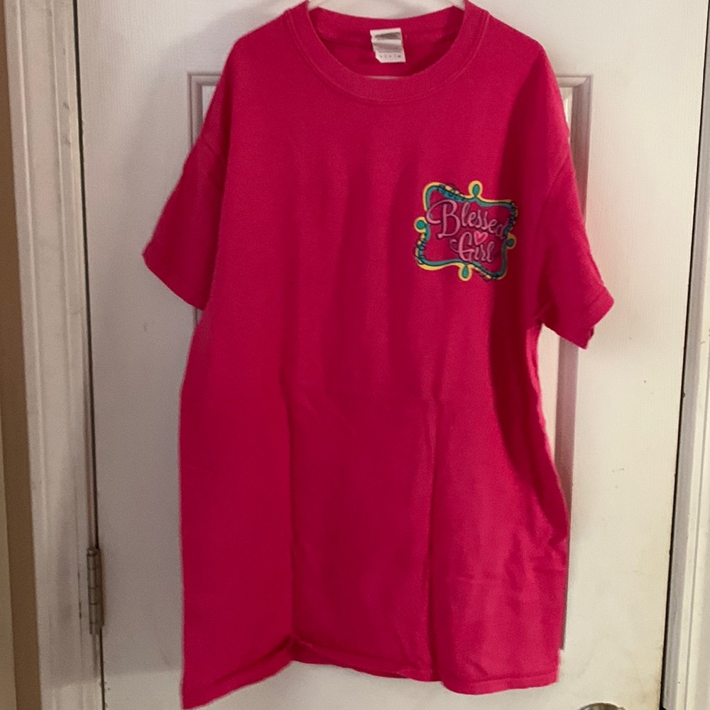 Pink Blessed Girl tee shirt
